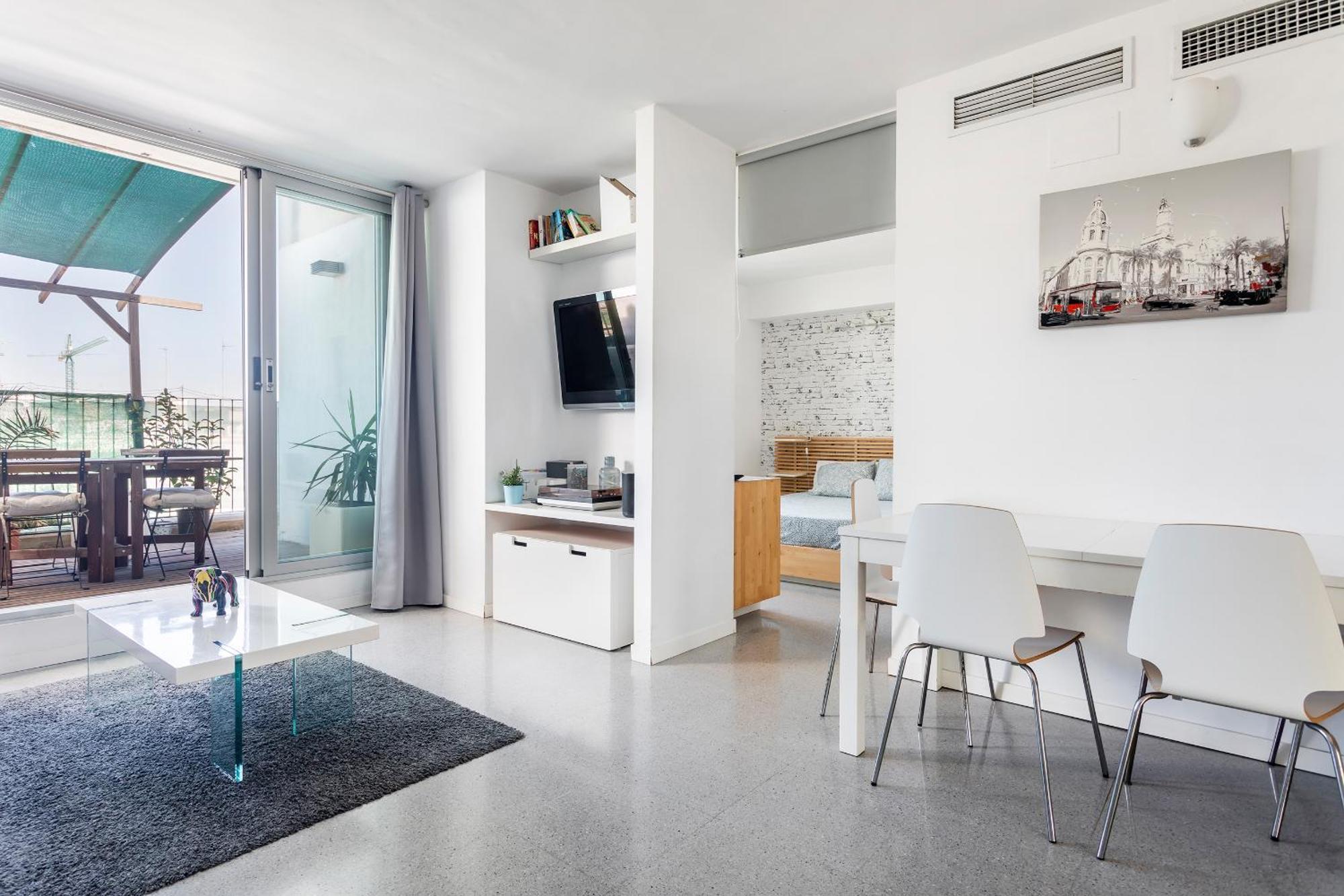 Apartamento Bonito Atico Con Terraza Valencia Exterior foto