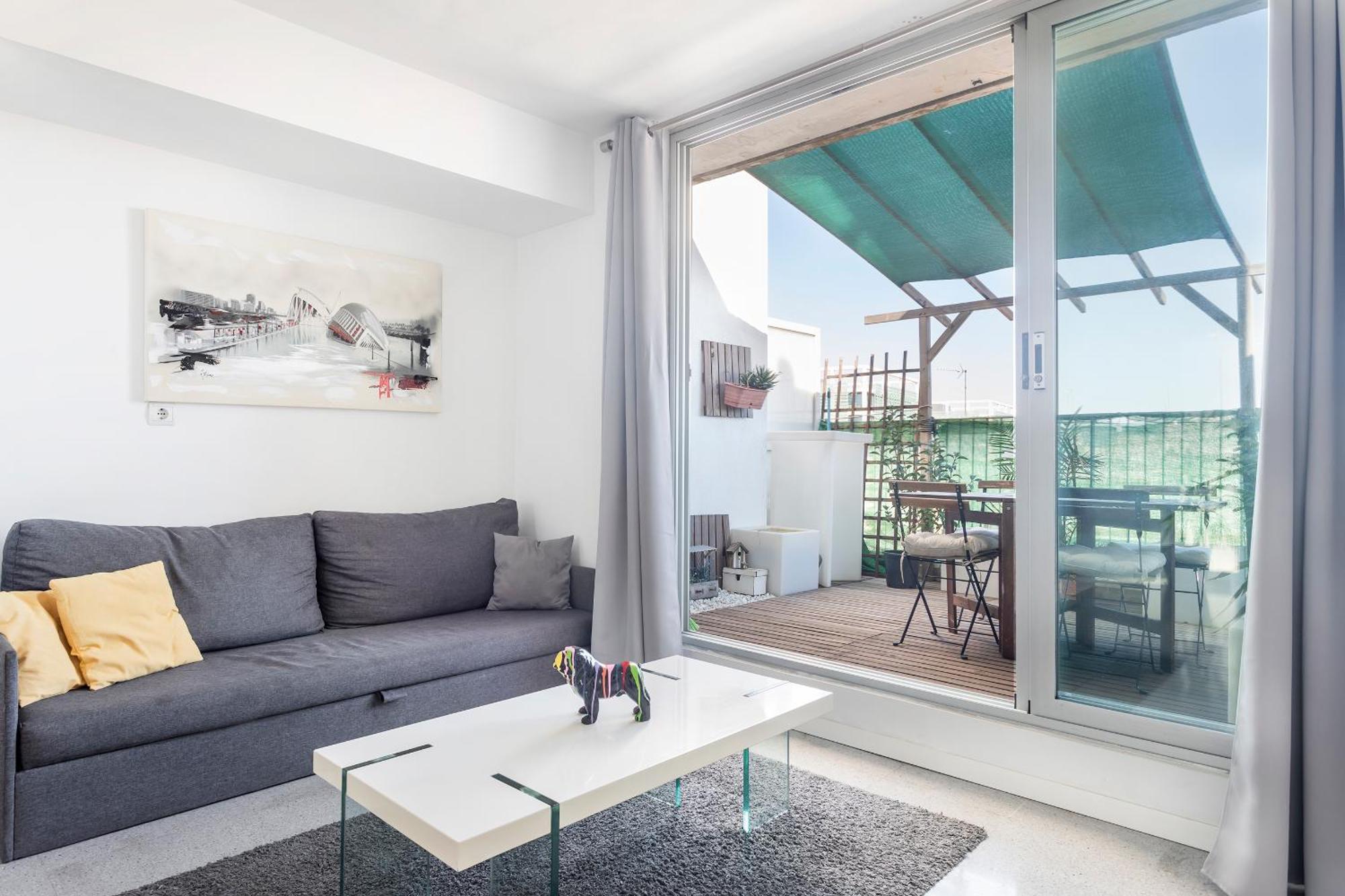 Apartamento Bonito Atico Con Terraza Valencia Exterior foto