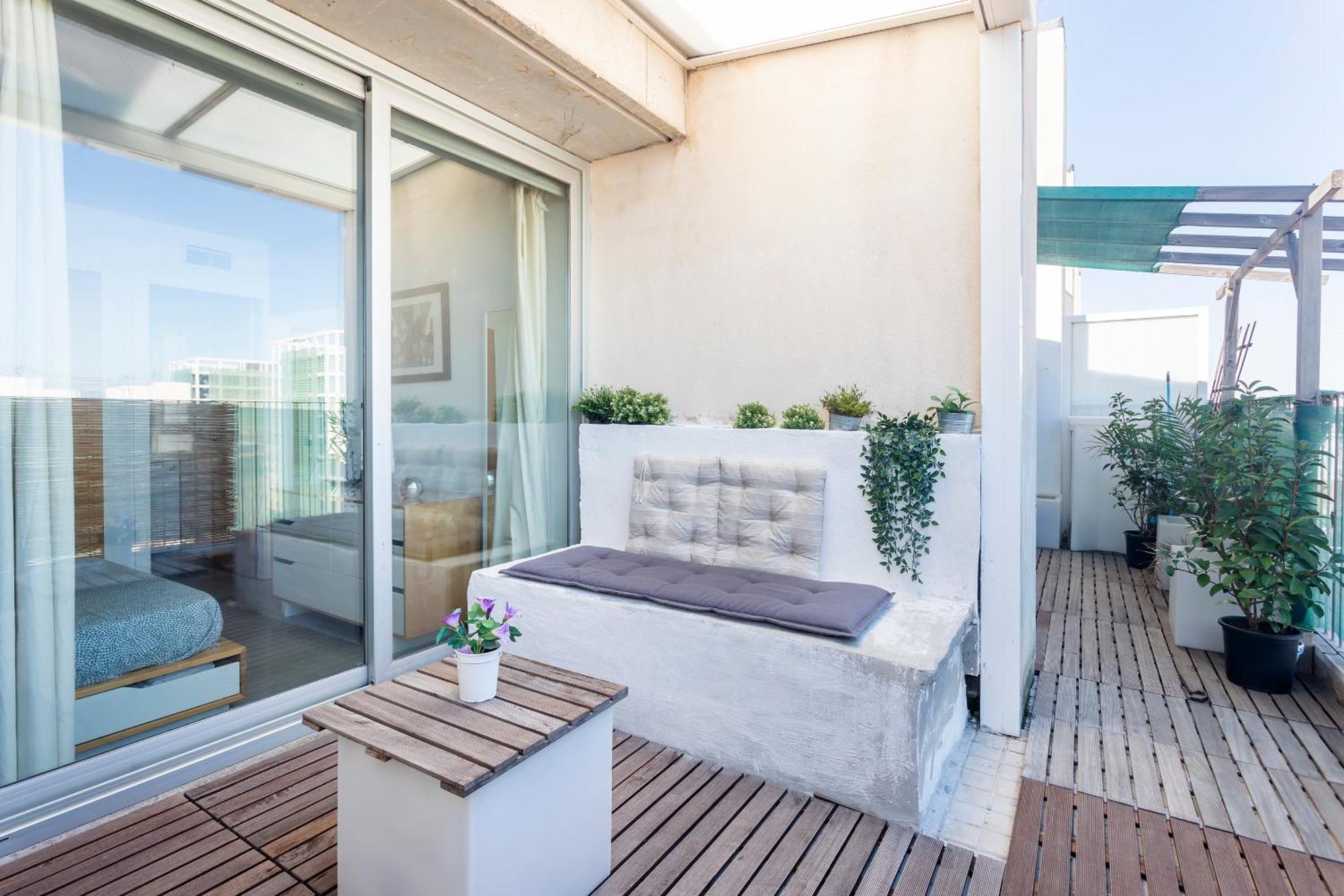 Apartamento Bonito Atico Con Terraza Valencia Exterior foto